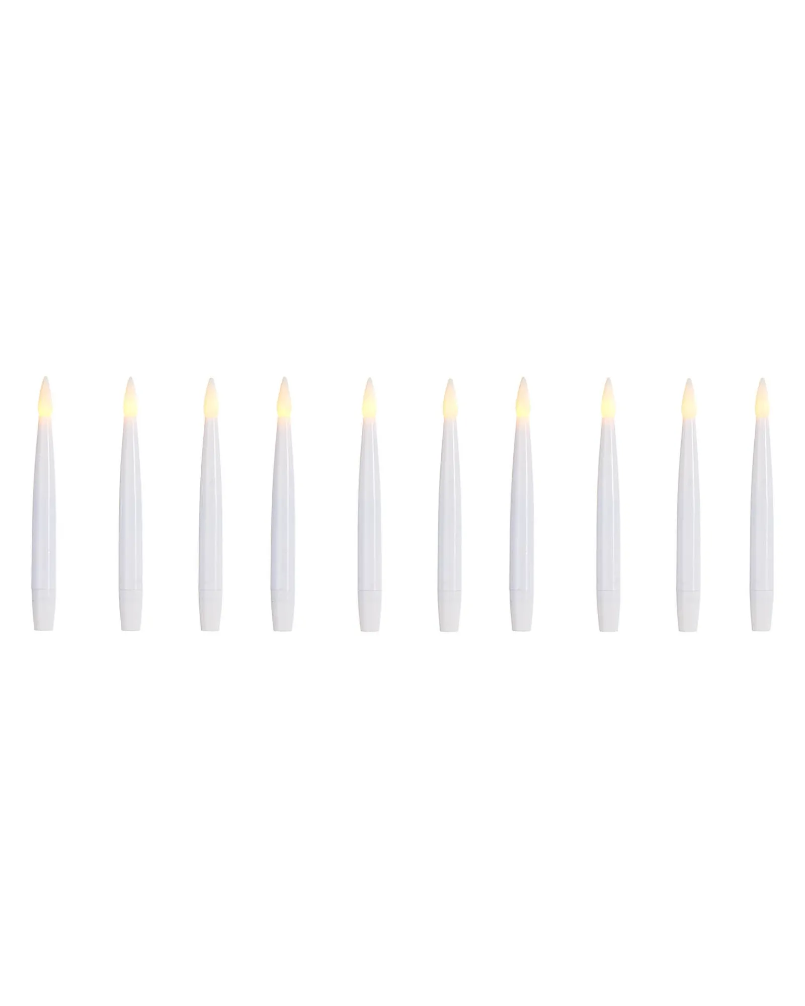 WeRChristmas Set Of 10 LED Hanging Candles, 15 Cm