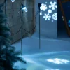 WeRChristmas Set Of 3 LED Snowflake Projector Lights, 72 Cm