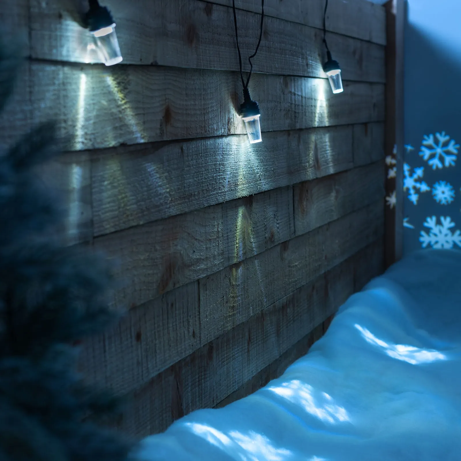 WeRChristmas Set Of 3 LED Snowflake Projector Lights, 72 Cm
