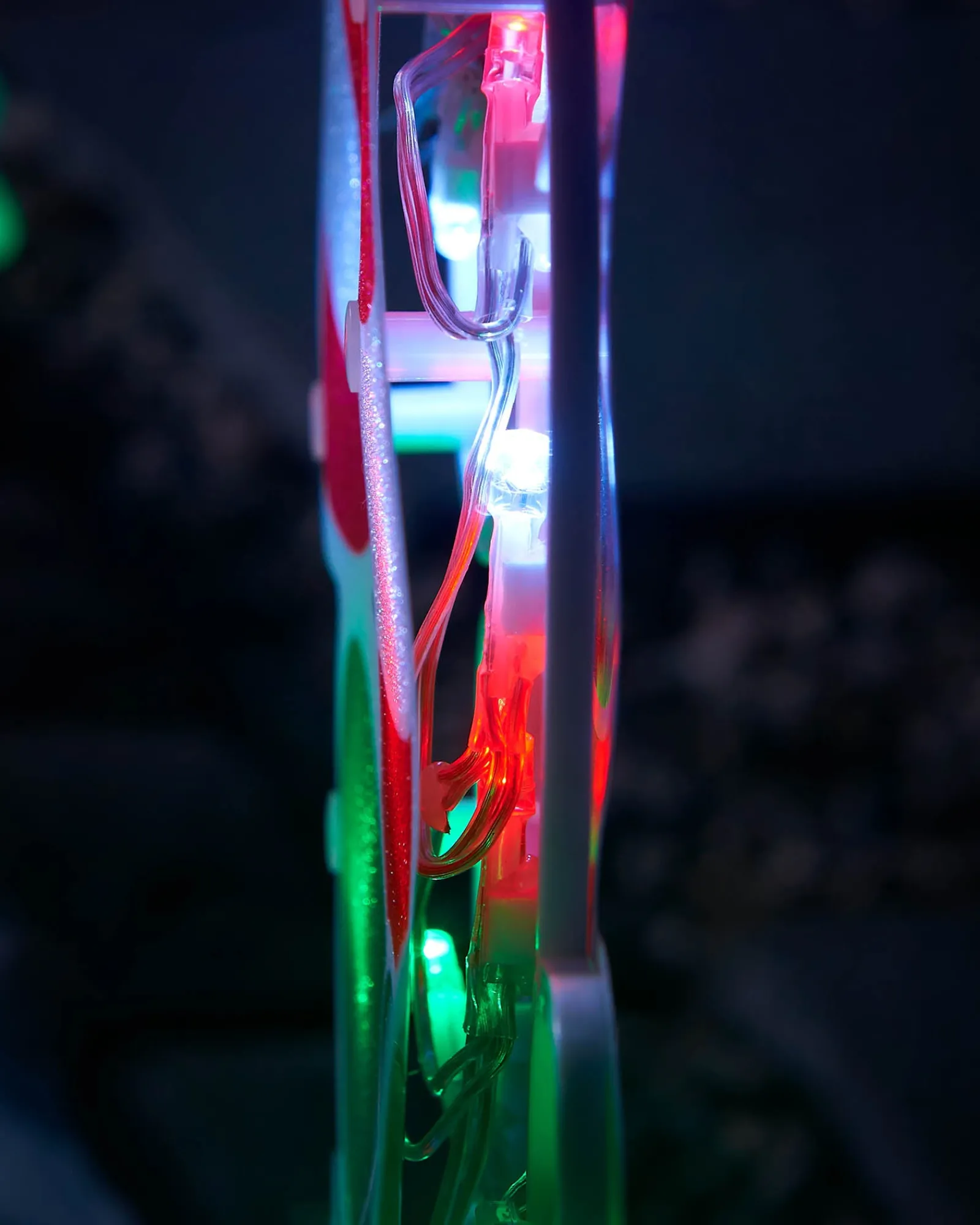 WeRChristmas Set Of 4 Pre-Lit Candy Cane Pathway Lights, 24 Cm