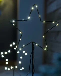 WeRChristmas Set Of 2 Pre-Lit Star Pathway Lights, 70 Cm