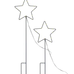 WeRChristmas Set Of 2 Pre-Lit Star Pathway Lights, 70 Cm