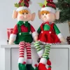 WeRChristmas Set Of 2 Sitting Elf Figurines, 46 Cm