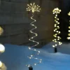 WeRChristmas Set Of 4 Spiral Firework Pathway Stake Lights, 52 Cm
