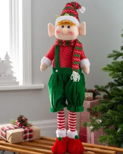 WeRChristmas Set Of 2 Standing Elf Figurines, 60 Cm