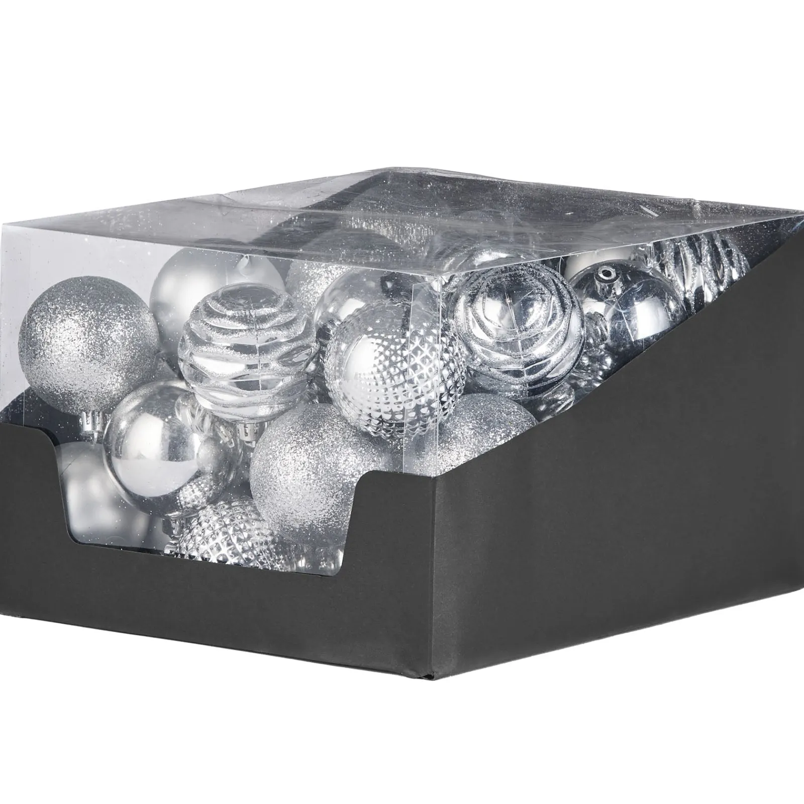 WeRChristmas Silver Shatterproof Baubles, 50 Pack, 6 Cm