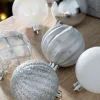 WeRChristmas Silver Shatterproof Baubles, 48 Pack, 6 Cm
