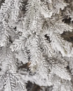 WeRChristmas Snow Flocked Grey Fir Christmas Tree, 6 Ft