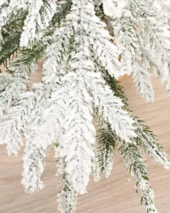 WeRChristmas Snow Flocked Potted Christmas Tree, 2 Ft