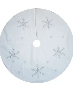 WeRChristmas Snowflake Christmas Tree Skirt, 122 Cm