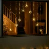 WeRChristmas Snowflake Curtain Light String, 1.2 M