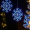WeRChristmas Snowflake Silhouette, Blue, 36 Cm
