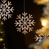 WeRChristmas Snowflake Silhouette, Warm White, 36 Cm