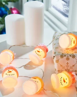 WeRChristmas Snowman LED Light String, 1.8 M