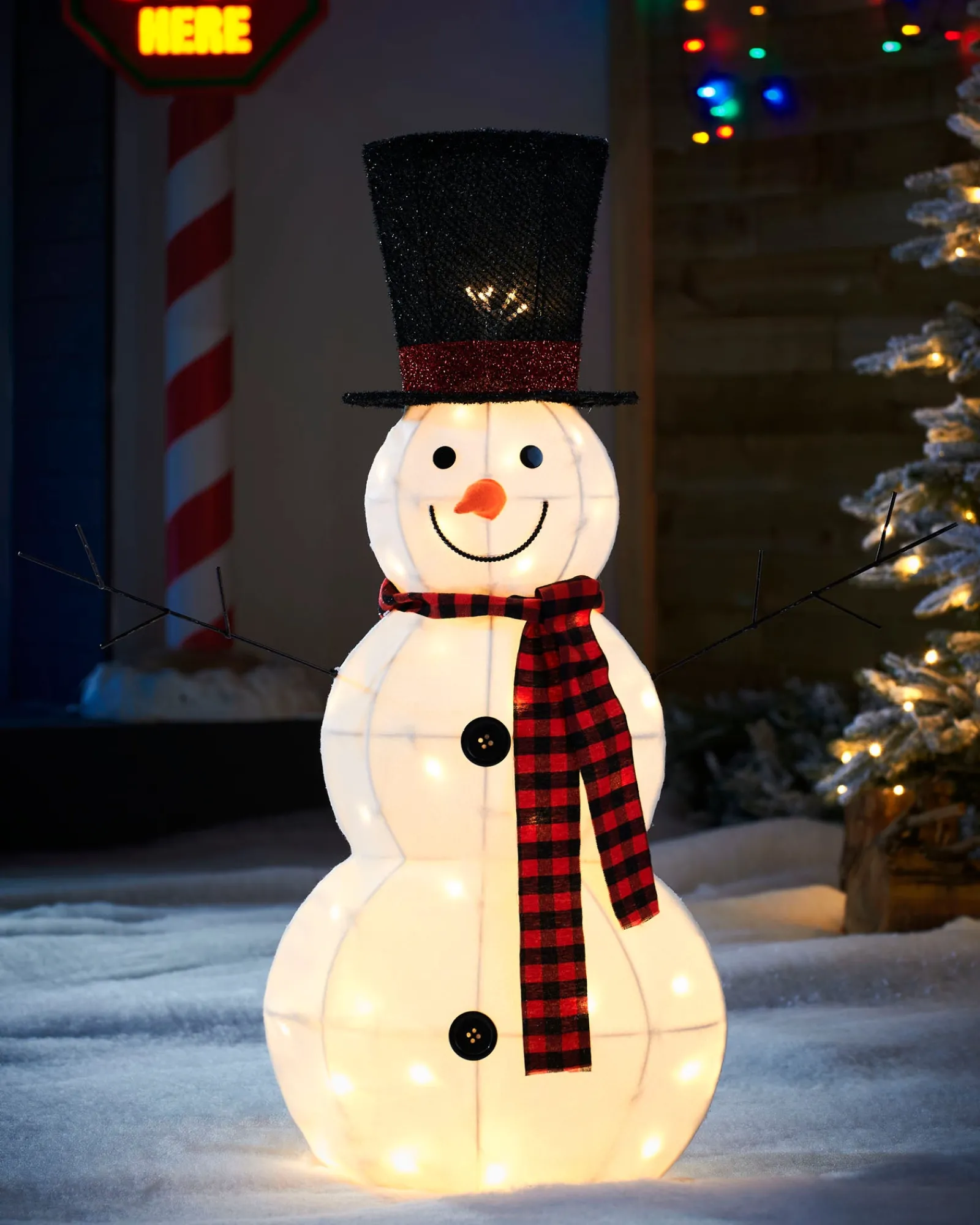 WeRChristmas Snowman Silhouette, 95 Cm