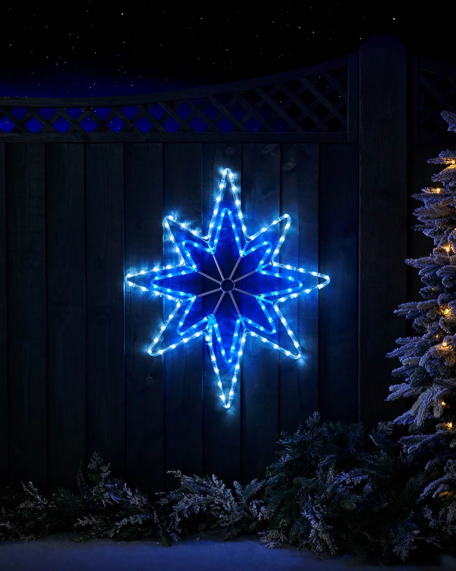WeRChristmas Star LED Rope Light Silhouette, 75 Cm