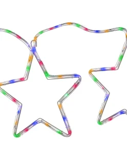 WeRChristmas 7-Star Motif Rope Light Silhouette, Multi-Colour, 300 Cm