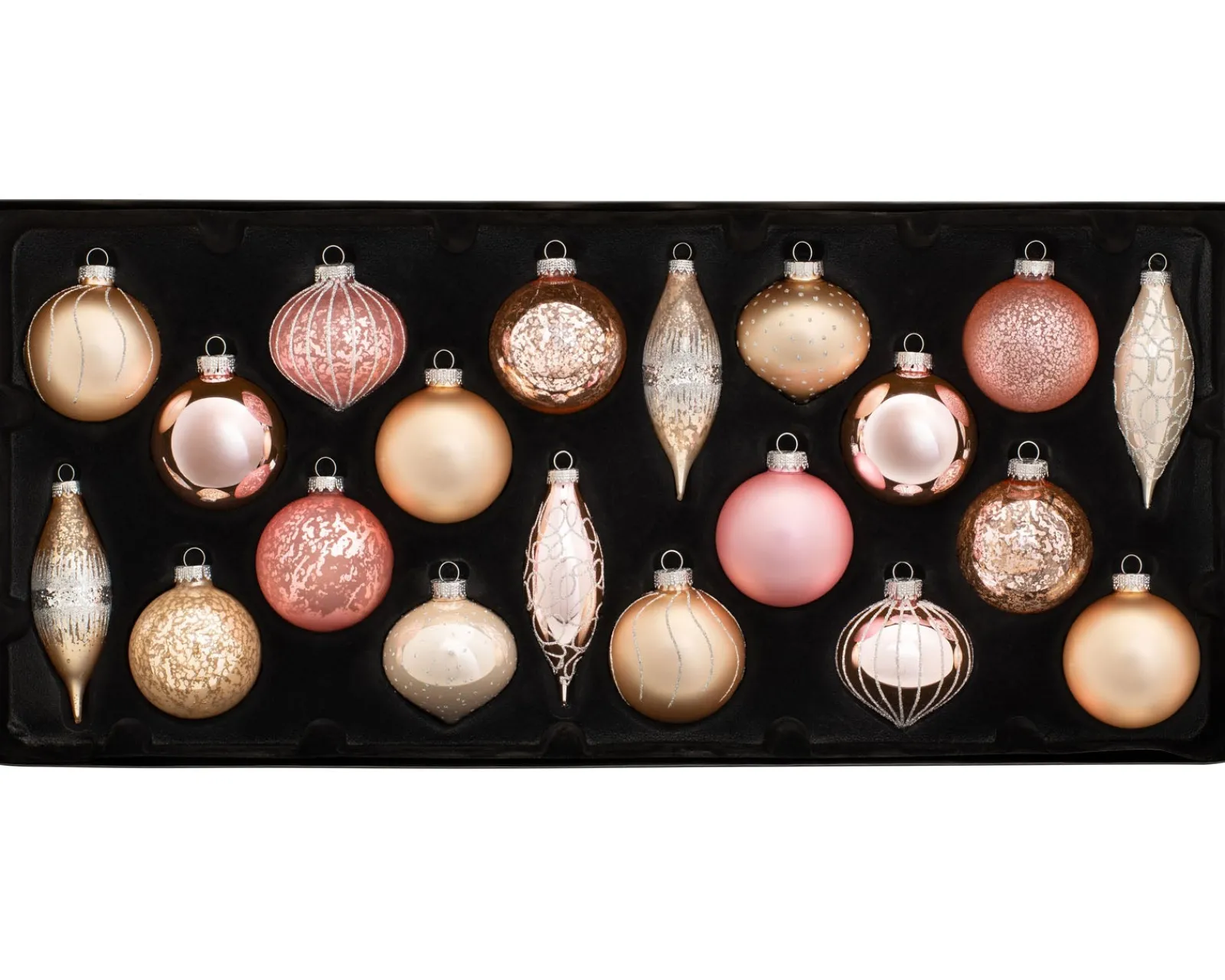 WeRChristmas Sweet Harmony Glass Baubles, 20 Pack