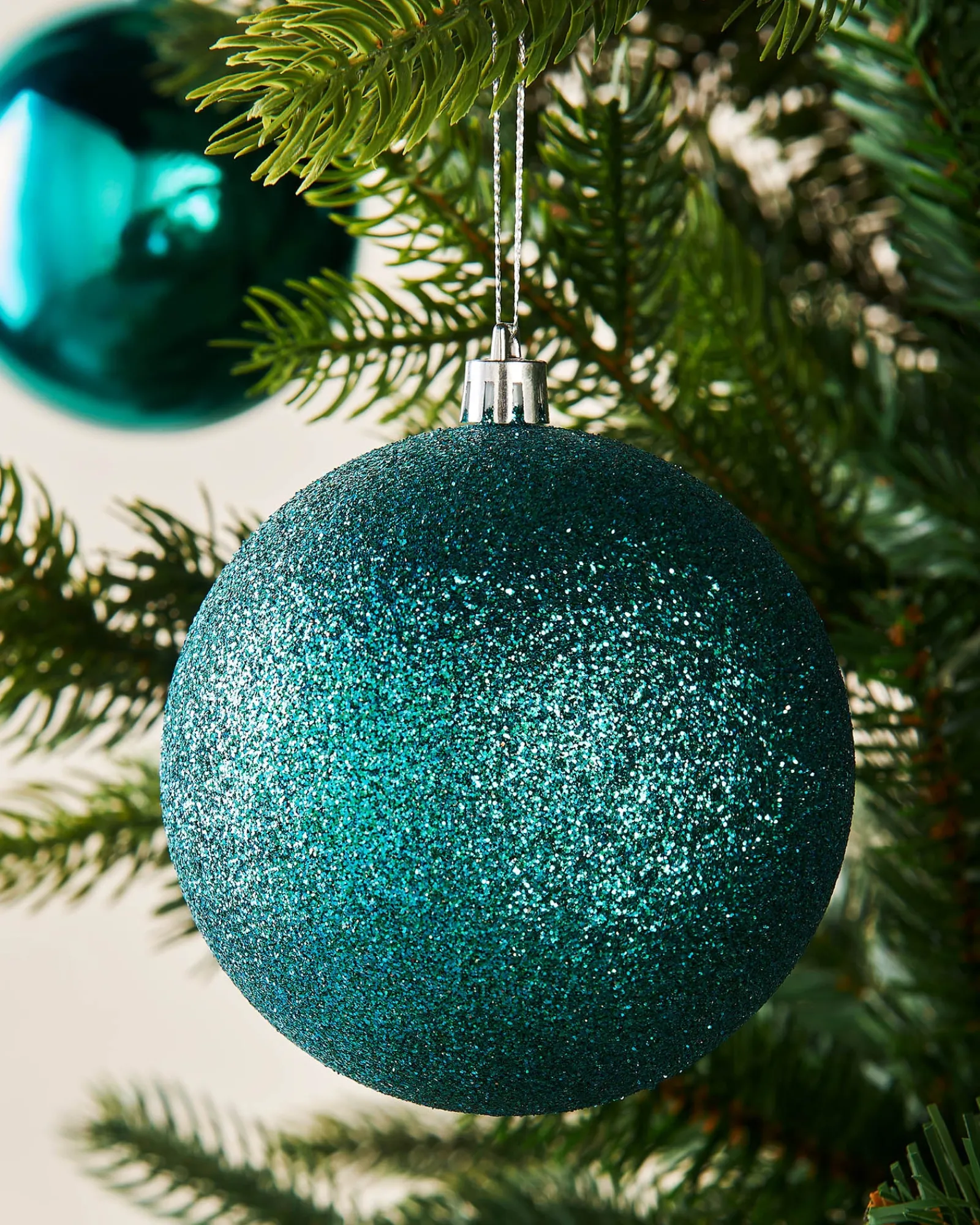 WeRChristmas Teal Shatterproof Baubles, 9 Pack, 10 Cm