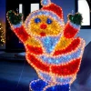 WeRChristmas Tinsel Santa LED Rope Light Silhouette, 92 Cm