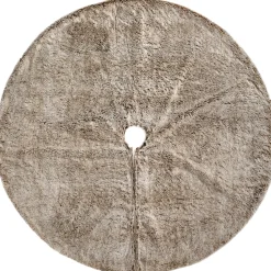 WeRChristmas Two Tones Fur Tree Skirt, Brown, 120 Cm