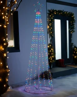 WeRChristmas Waterfall Christmas Tree, Multi-Coloured, 2.1 M