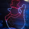 WeRChristmas Waving Snowman Rope Light Silhouette, 51 Cm