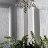 WeRChristmas Welcome Wreath Door Hanger, Silver, 38 Cm