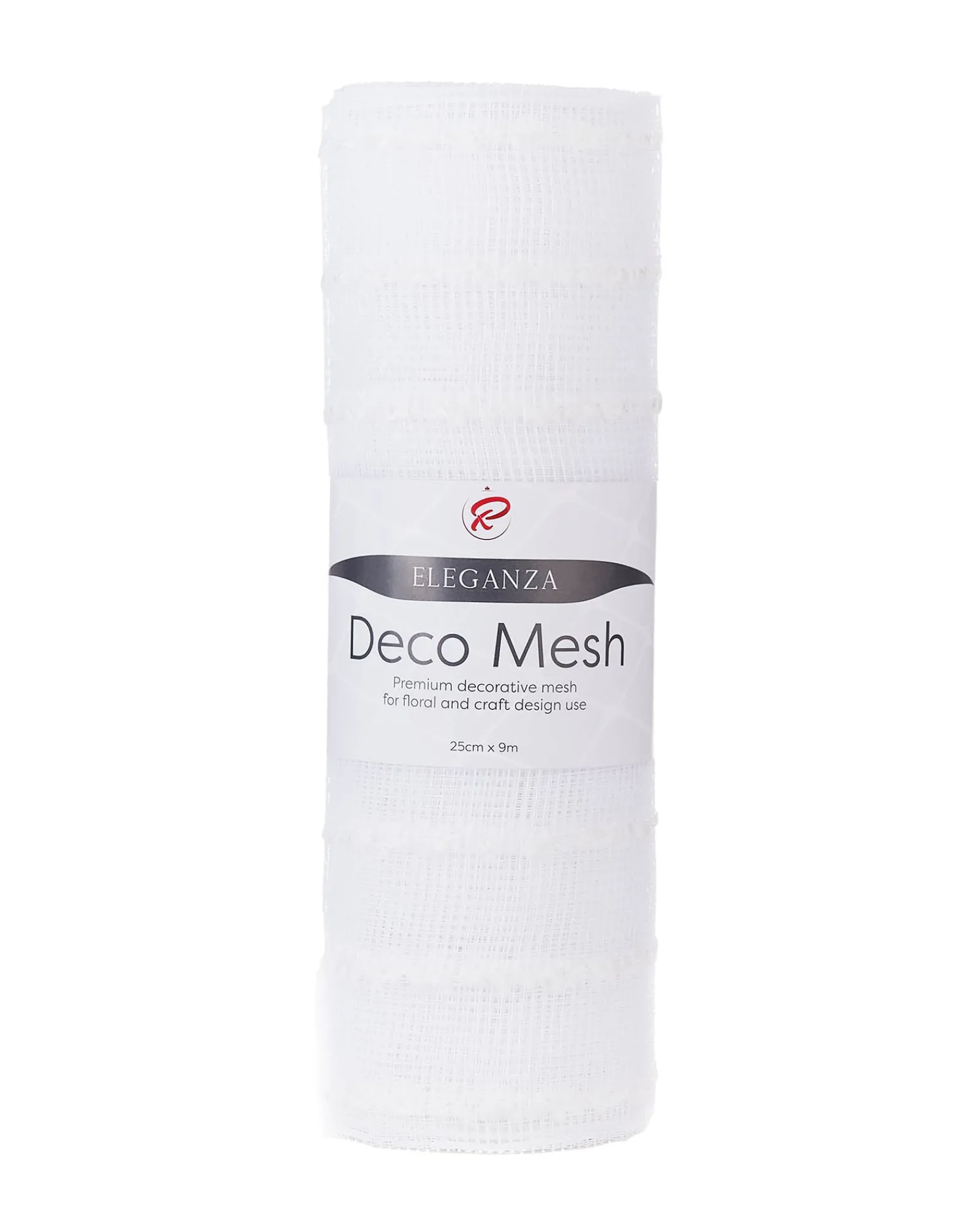 WeRChristmas White Mesh With White Dacron Lines, 9 M