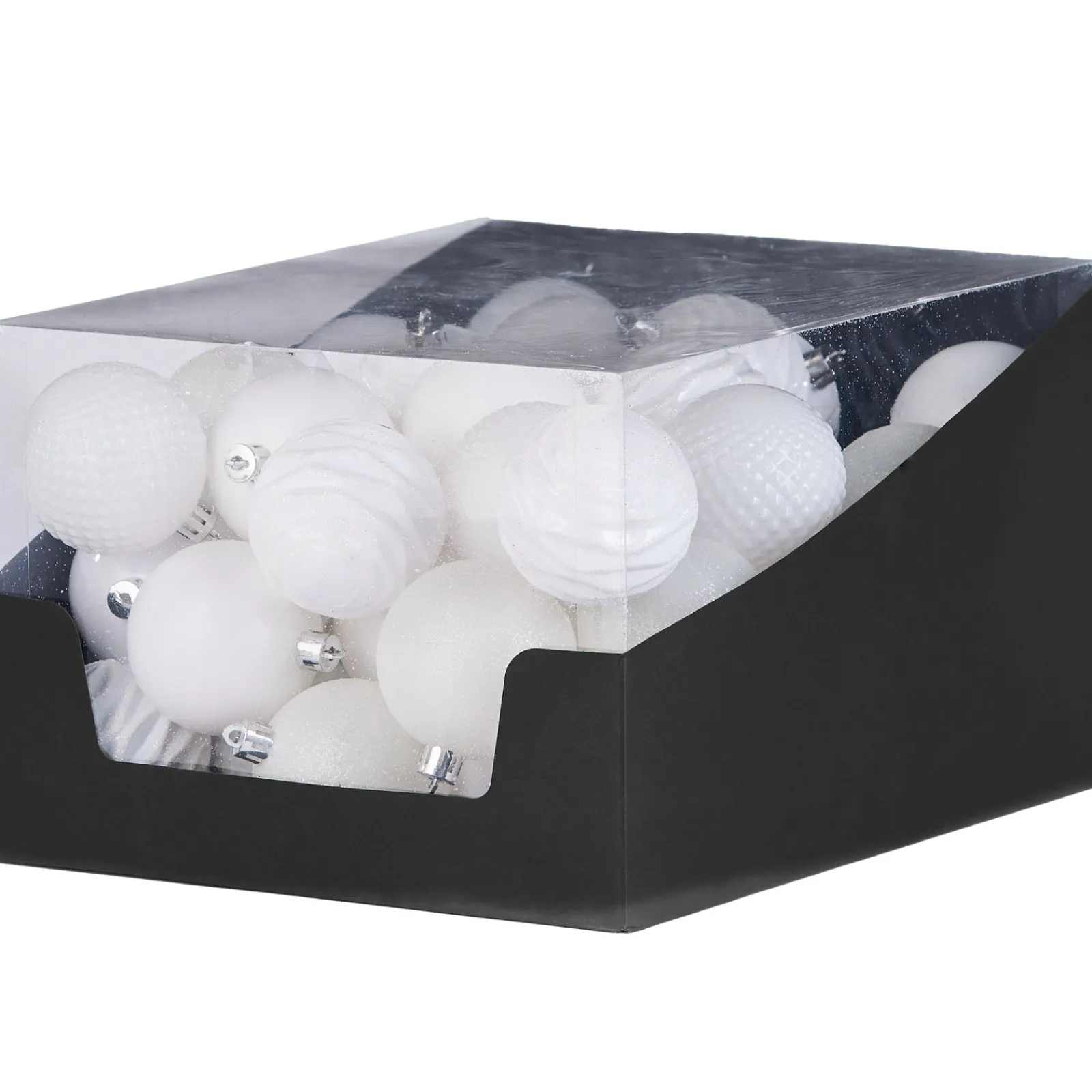 WeRChristmas White Shatterproof Baubles, 50 Pack, 6 Cm